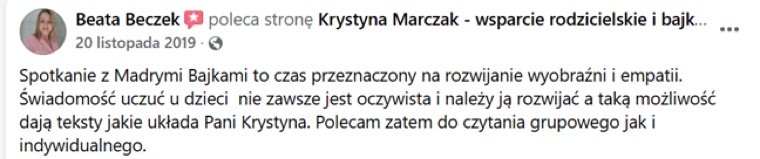 Opinia rodzica o serii Mądre Bajki Krystyny Marczak