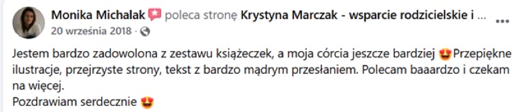Opinia rodzica o serii Mądre Bajki Krystyny Marczak