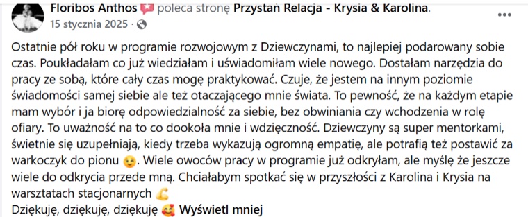 Opinia klientki o programie dla mam