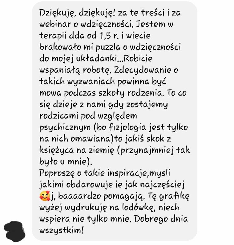 Opinia uczestniczki webinaru Krystyny Marczak