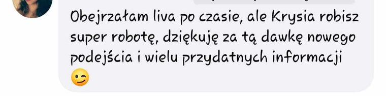 Opinia mamy o Krystynie Marczak